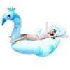 Flotador inflable de PVC pavo real azul para adultos soporte de cisne en color agua cama inflable de flamenco rosa dorado