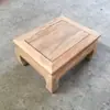 Mesa Kang de Madeira de Ulmeiro Antiga Cama Arhat Branca Vazia Mesa Kang Mesa de Chá Pequena para Casa Mesa de Café Mesa de Cabeceira Mesa Kang Mesa Kang Retangular Estilo Antigo