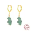 Pendientes de Piedra Natural de Forma Especial S925 Venta Cruzada Más Vendidos Moda Estilo Simple Ins Pendientes Pendientes de Clip para Oreja