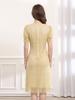 Vestido de Encaje de Moda de Verano para Mujer, de Alta Gama y Elegante para Ir al Trabajo, Adelgazante y Reductor de Edad, Vestido Hot
