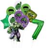 Balão de Filme de Alumínio Novo Marvel Hulk Transfronteiriço Conjunto Digital 0-9 para Aniversário de Crianças Meninos Adereços de Foto para Brincar