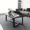 Mesa de centro de pizarra Moderna Simple Pequeño Apartamento Sala de estar Hogar Mesa de té Estilo Italiano Oficina Mesa Larga Baja