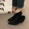 Zapatos de Felpa con Aumento de Altura Interior Zapatos de Algodón Birkenstock Zapatos de Mujer 2026 Otoño e Invierno Nuevos Mocasines de Tacón Alto Zapatos de Felpa