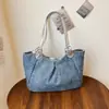 Bolso tote plisado de diamante con purpurina fina de estilo coreano para mujer, bolso de gran capacidad para estudiantes universitarios, adecuado para ir al trabajo y a clase, bolso de hombro grande