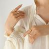 Diseño de nicho estilo ins francés elegante apilables accesorios versátiles figura geométrica anillo abierto acero de titanio chapado en oro