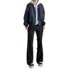 Pantalones casuales para hombre con dobladillo curvo, elegantes y un poco rebeldes, tendencia de otoño, holgados, buena caída, pantalones de pierna ancha, pantalones ligeramente acampanados