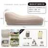 Sofá inflable transfronterizo con bomba de aire incorporada, con un diseño de felpa de un solo asiento, perfecto para acampar al aire libre y relajarse.
