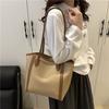 Bolso Retro de Gran Capacidad para Mujer 2025 Nuevo Bolso de Mujer Bolso de Hombro Moderno para Viajar Bolso Satchel Tote Versátil de Color Contrastante