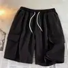 Shorts Cargo Jeans Masculino de Verão Americano Retrô Casual Versátil Multi-Bolsos Shorts Juvenil Soltos