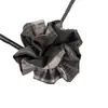 Tela de Patchwork a Cuadros Retro Estilo Coreano Falda Plisada Brote de Flor Cintura Ceñida Scrunchie Accesorios para Recoger el Pelo de Moño de Nicho