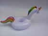 Portavasos Inflable Unicornio Piña Sandía Palmera Patito Cisne Portavasos Flotante Suministros de Agua