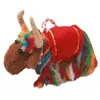 Colgante de Muñeco de Yak Lindo 3D de Fieltro de Lana Estilo Ins Regalo Adorno Pequeño Colgante Decoración de Escritorio