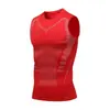 Chaleco Deportivo para Hombre Secado Rápido Transpirable Absorbe la Humedad Absorbe el Sudor Fitness Running Entrenamiento Ajustado Sin Mangas de Seda de Leche