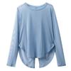 CANVAUS nuevo top de malla hueca de manga larga suelto con cuello redondo para mujer, otoño, para llevar por encima, para mujer, en stock, al por mayor