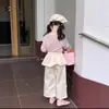Camiseta Súper Linda de Manga Larga para Niña 2026 Nueva Elegante Rosa Adorable Atuendo de Otoño Camiseta Básica para Niñas en Otoño