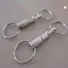 Llavero de Liberación Rápida EDC para Exteriores, Hebilla Desmontable, Llavero de Doble Anillo, Llavero Doble para Exteriores