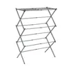 Perchero plegable de pie transfronterizo, extensible y retráctil, no requiere instalación, simple varilla de secado de ropa de tres niveles, venta al por mayor
