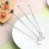 Palo mezclador de acero inoxidable 304 transfronterizo, patrón creativo de cartas de póker, cuchara mezcladora de cóctel, palo dispensador de bebidas para té de leche