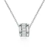 FUENTE Collar bañado en plata para mujer, moda japonesa y coreana, cadena de clavícula, temperamento simple para mujer, nuevo colgante luantong al por mayor