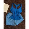 Pijama Camisola Azul Estilo Japonês com Bojo para Mulheres, Shorts Florais de Verão, Conjunto de Loungewear Estilo Férias Que Pode Ser Usado Fora