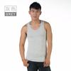 Regata Esportiva Masculina de Algodão Modal Slim-Fit Stretch com Gola Careca, Cor Sólida, Respirável e Fresca para Sobreposição