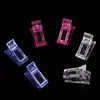 Arte de Uñas Molde de Uñas de Cristal Clip Fijador Herramientas para Uñas Clip para Pegamento de Cristal Clip de Estilismo con Pegamento de Retardo Stock Listo