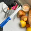 Para Amazon transfronterizo cuchillo afilador de frutas de acero inoxidable pelador cuchillo pelador cortador de verduras con mango de plástico hogar ahora