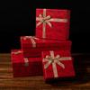 Caixa de Presente de Natal, Caixa de Presente de Aniversário, Caixa Vermelha para Casamento, Presente de Casamento Vermelho Estilo Ins, Caixa de Embalagem Verde