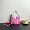Nova Bolsa de Malha de Grande Capacidade Advanced Sense Ins Bolsa para Celular Nicho Ombro Crossbody Bolsa Cartoon Fashion Bolsa