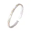 "Xiaoyu" Pulsera Abierta Sólida Chapada en Oro de Plata Pura 9999 para Mujer, Nuevo Estilo Chino, Tendencia Nacional, Pulsera Fina de Plata Pura, Estilo Antiguo