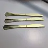 Garfo Grande Descartável Garfo Dourado Faca e Garfo Banhados a Ouro Colher Talheres para Comida Ocidental Garfo de Bolo Garfo de Festa