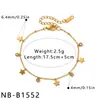 Pulsera de acero inoxidable con incrustaciones de circonita, diseño minimalista transfronterizo europeo y americano de corazón, estrella y sol para mujer, joyería de moda de alta gama