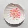 Nuevo Estilo Flor de Cerezo Estampada en Oro con Bordes Dorados y Plateados 15 mm Pétalos Perlados de Dos Tonos Materiales Hechos a Mano para Bricolaje Accesorios para el Cabello de Estilo Antiguo Ramo