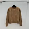 Alta Qualidade 25 Novo Estéreo Torção Ce Casa Gola Redonda Moda Malha Tricô Feminino Malha Tricô Versátil
