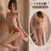 Lingerie sexy chiffon antigo gaze saia tamanho grande barriga estilo sexy cos Hanfu tentação peito pequeno terno de paquera