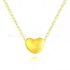 Collar Colgante de Oro Puro 999 Shenzhen Shuibei Gold Oro Duro 3D Industria de la Belleza Día de San Valentín Joyería de Oro Regalo Práctico