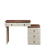 Mesa de toucador de madeira maciça armário de armazenamento para apartamento pequeno mesa de maquiagem de noz estilo creme moderno simples para quarto