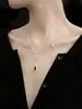 Collar de doble capa con diseño de estrella de viento frío de alta calidad con diseño de nicho autosuficiente para mujer, nuevo propietario de la tienda, 2023