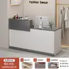 Mostrador de recepción, barra de bar, mostrador de caja, mostrador de tienda pequeño, simple y moderno para supermercados, tiendas de ropa, comercios y restaurantes