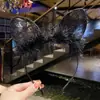 Diadema joyería transfronteriza pluma encaje negro orejas de gato sexys diadema fina diadema de celebridad de internet accesorios para fiestas y actuaciones