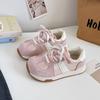 Tênis Amarelo Estilo Hong Kong para Treinamento Moral Feminino 2025 Novo Design de Nicho Chique Original Retro Shoes Xy-A669