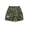 UNDREST Pantalones Cortos de Trabajo Retro para Exteriores con Bolsillo Grande para Niños Moda Suelta Marca Verano Pantalones Pantalones DK25