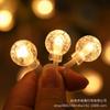 Cadena de luces LED para decoración de camping, ambiente, USB, para Navidad, vacaciones, bodas, decoración, bola, estrella, copo de nieve, luz pequeña intermitente