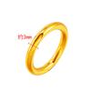 Anillo de luz de herencia de ley antigua imitación oro de 24k neto rojo vivo pareja joyería Joker arena oro cobre puro puesto suministro