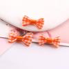 Estilo coreano cuadrado cuadros pequeños lazo DIY hecho a mano casero muñeca accesorios para el cabello decoración de ropa accesorios materiales