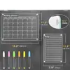 Calendario Acrílico Magnético Transparente Tablero de Mensajes Planificador de Estudio Tablero de Notas Pegatina para Refrigerador Tablero de Exhibición Personalización