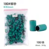 Anillos de Lijado para Pulir Uñas, Rollos de Papel de Lija para Pulir, Anillos de Lijado de Alta Calidad para Brocas de Uñas, Coloridos, 100 Piezas/Paquete
