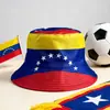 Gorra de Pescador con Bandera de Venezuela para el Mundial Transfronterizo, Sombrero de Cubo con Protección Solar para Hombres y Mujeres, Accesorios para Aficionados al Aire Libre