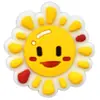 Accesorios Planos de PVC Lindos Transfronterizos Pasador Broche Ropa Accesorios de Joyería DIY Dibujos Animados Sol Pequeño Parche de Goma Suave