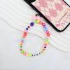 Cadena de acrílico para teléfono móvil con cuentas, cordón mixto para niñas, nuevo colgante sencillo para teléfono móvil, joyería pequeña